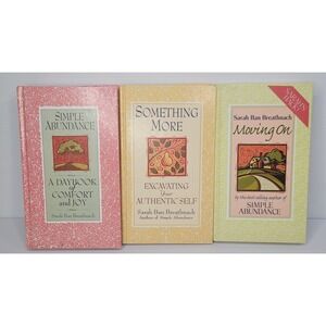 Sarah Ban Breathnach Set of‎ 3 Books Hardcover Self-Help Inspirational Wellness